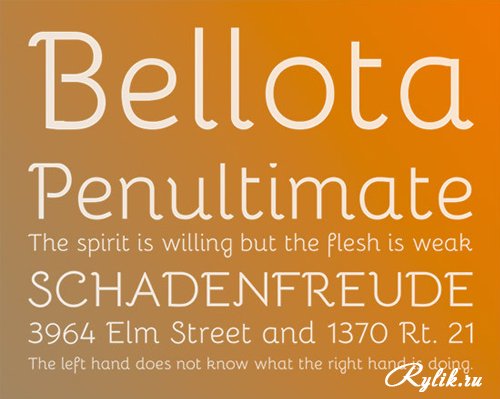 Bellota Regular Font preview