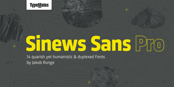 Sinews Sans Pro Medium Font preview