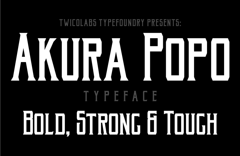 Akura Popo Font preview