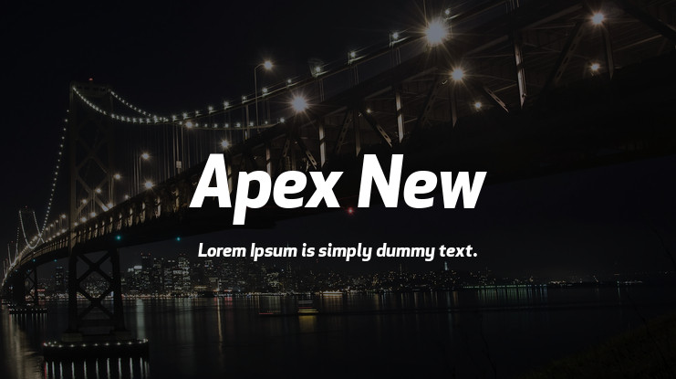 Apex New Font preview