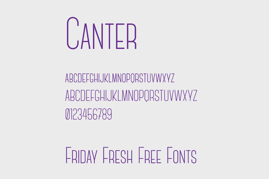 Canter Light Font preview