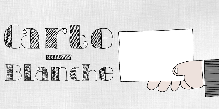 DK Carte Blanche Regular Font preview