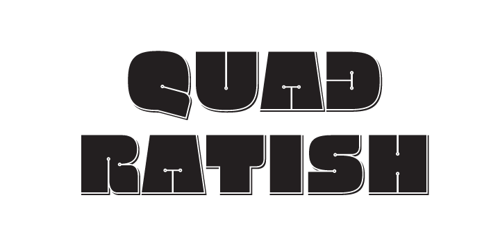 Quadratish Thin Font preview