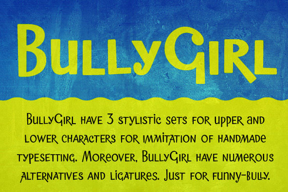 BullyGirl Regular Font preview