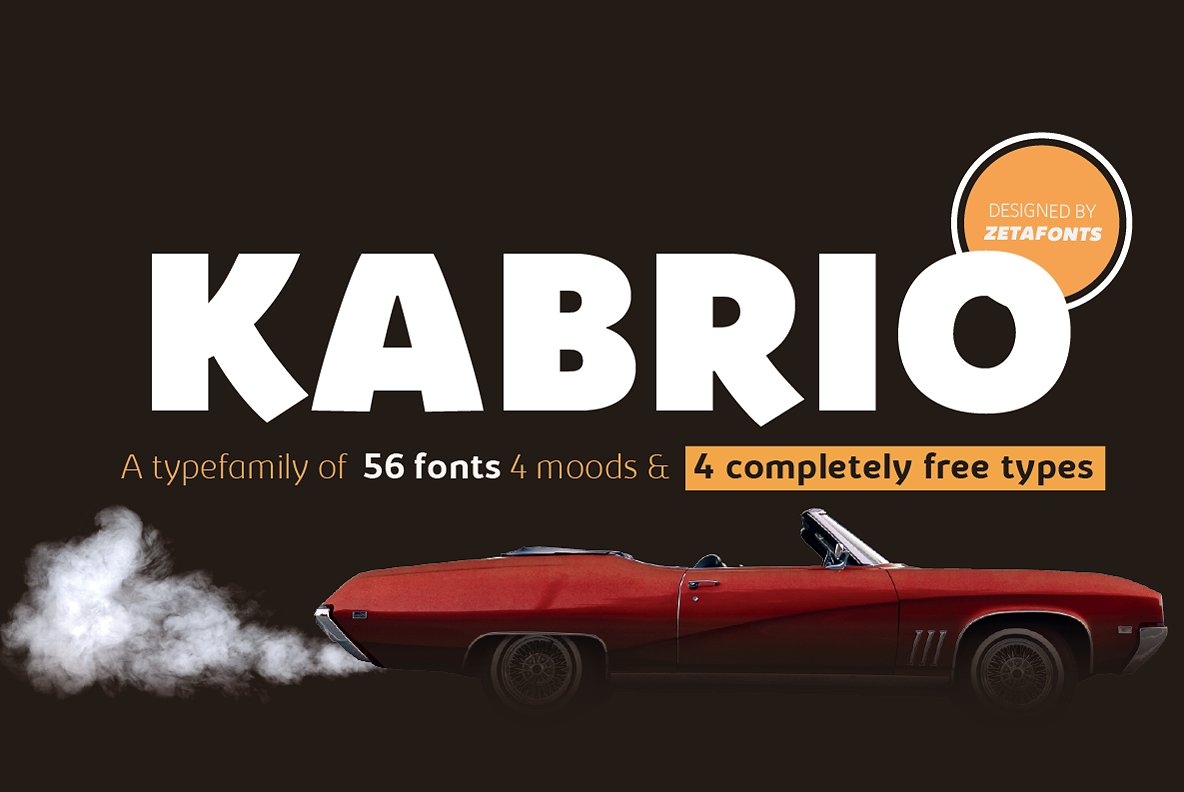 Kabrio Regular Font preview