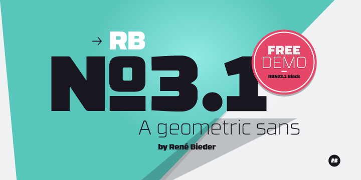 RBNo3.1 Medium Font preview