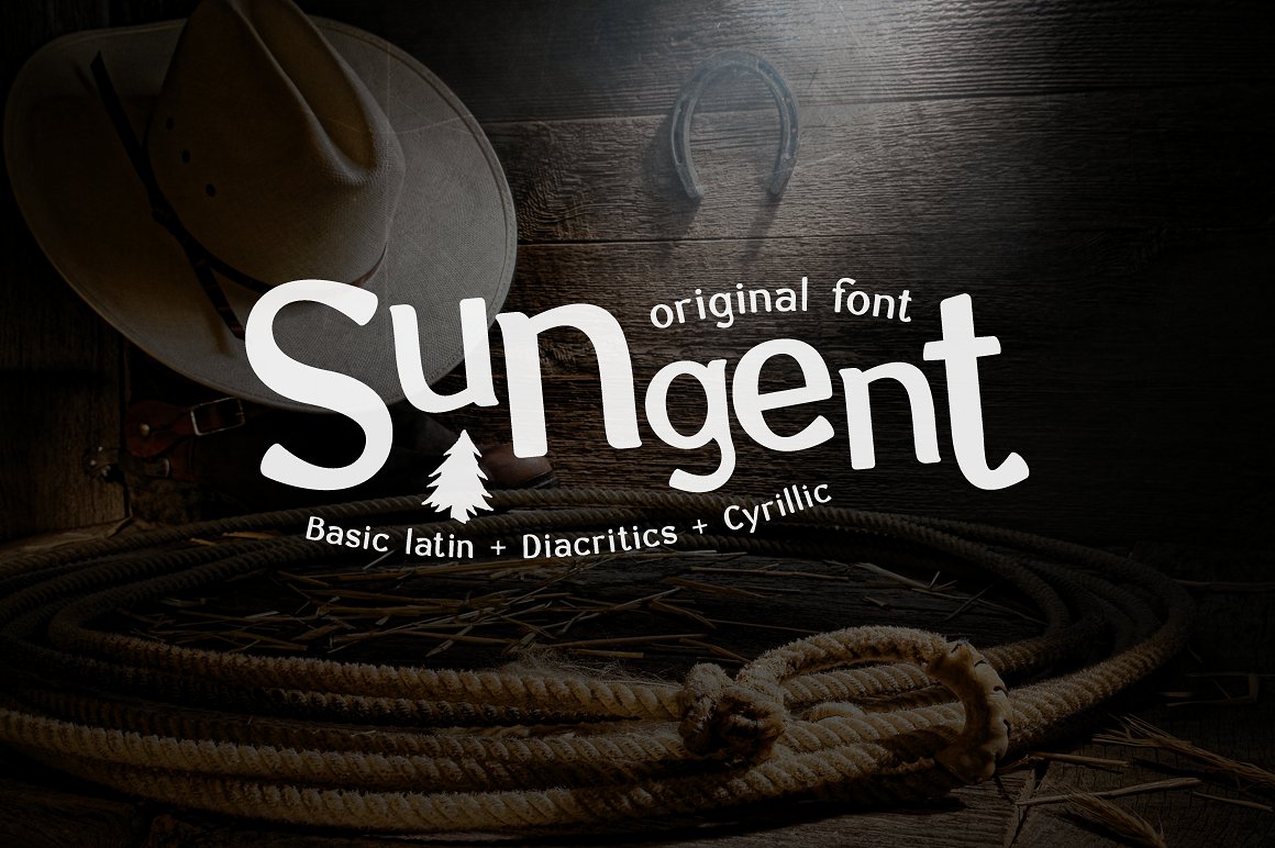 Sungent Font preview