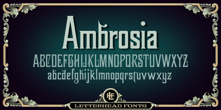 LHF Ambrosia Regular Font preview