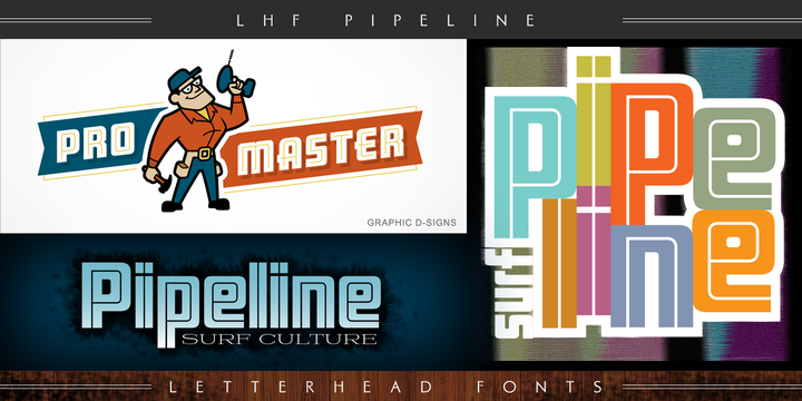 LHF Pipeline Font preview