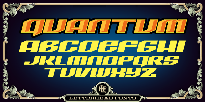 LHF Quantum Regular Font preview