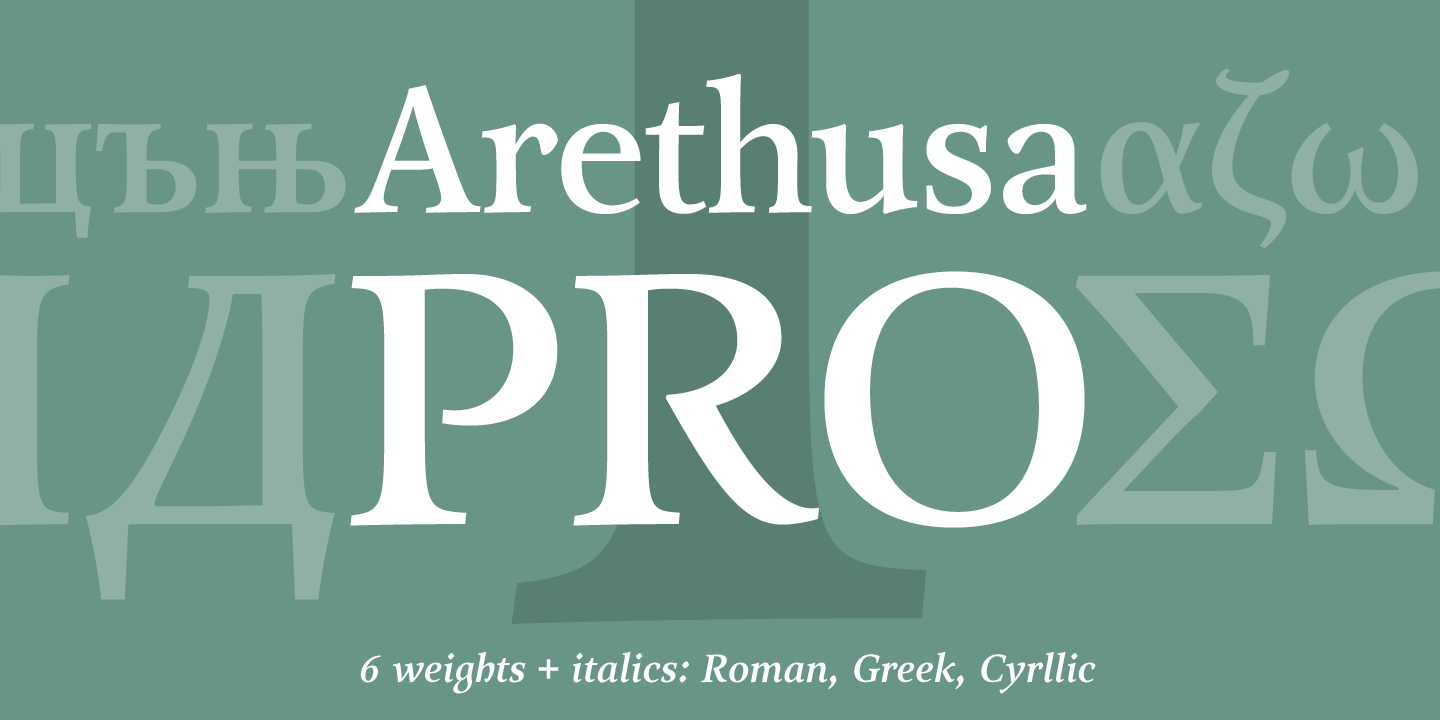Arethusa Pro SemiBold Italic Font preview
