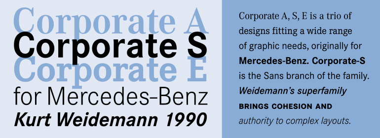 Corporate A Font preview