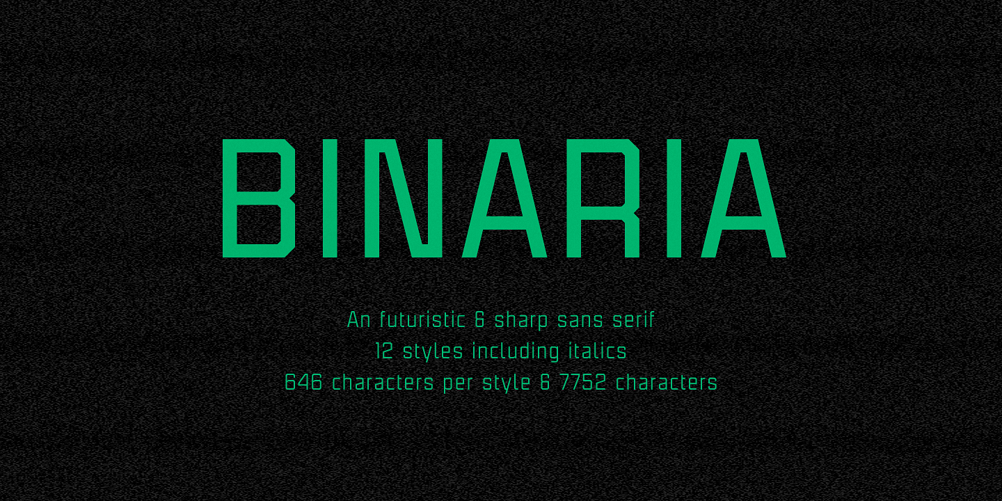 Binaria Font preview