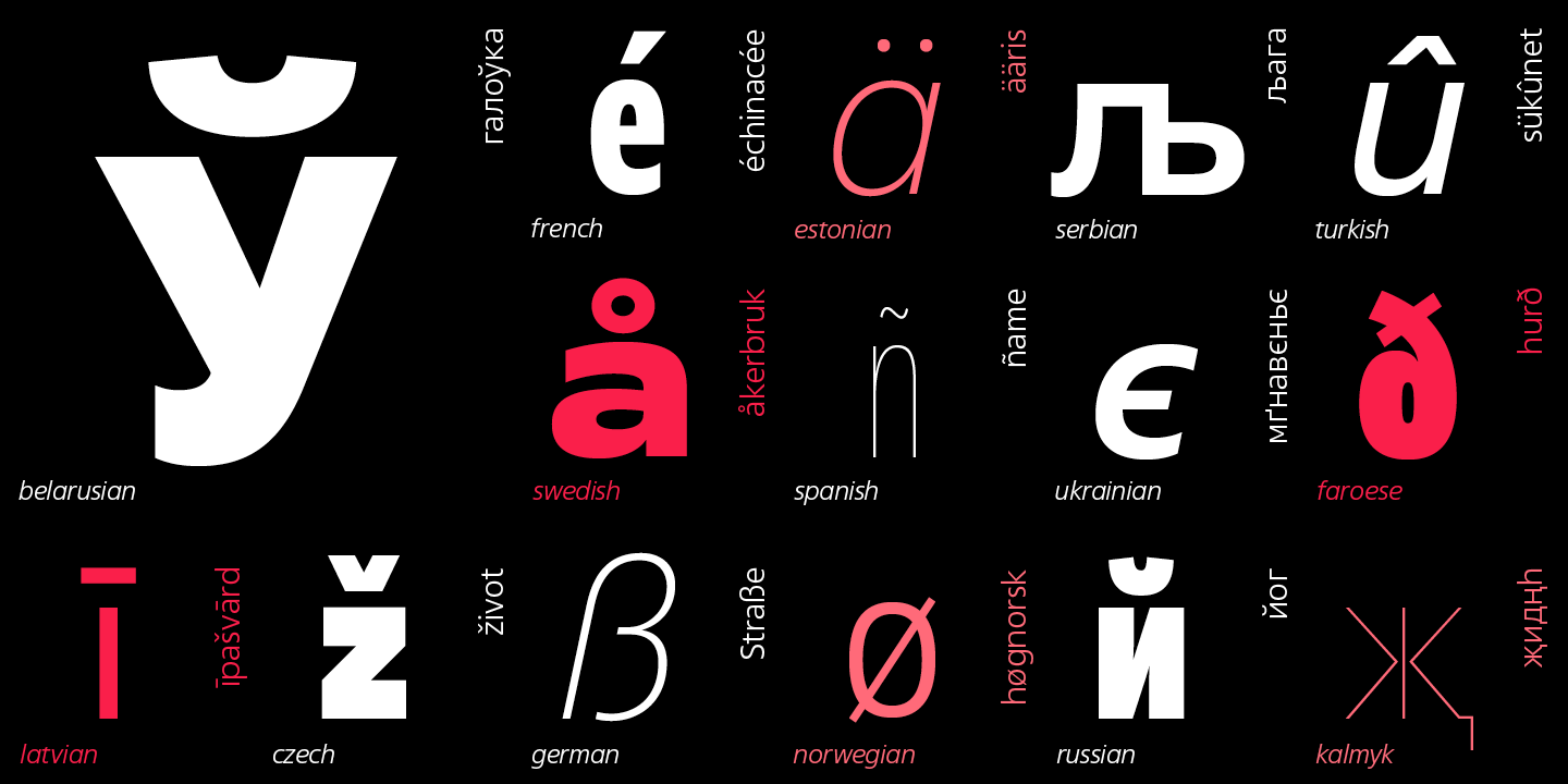 Fact Expanded Bold Font preview