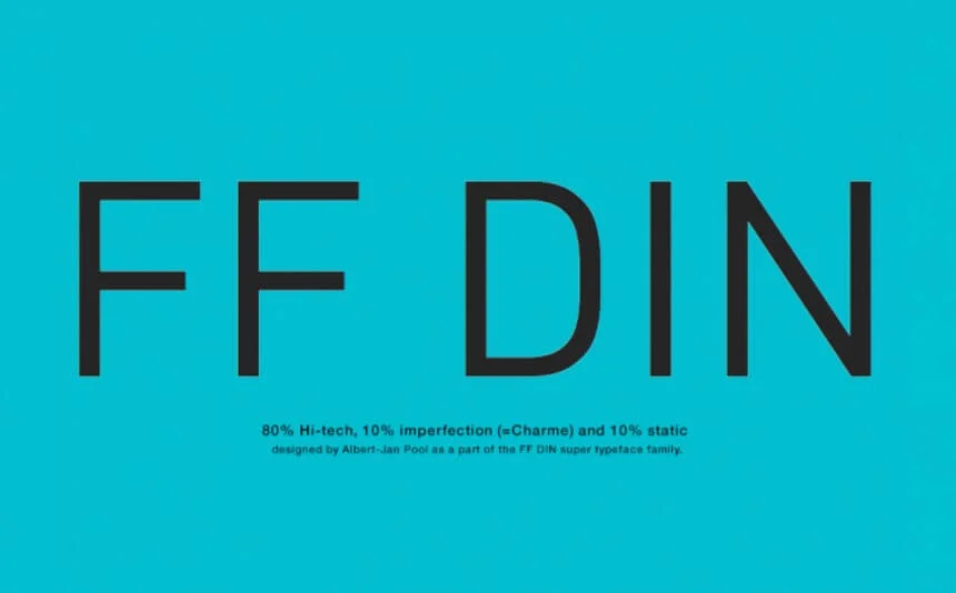 FF DIN Office Condensed Black Font preview