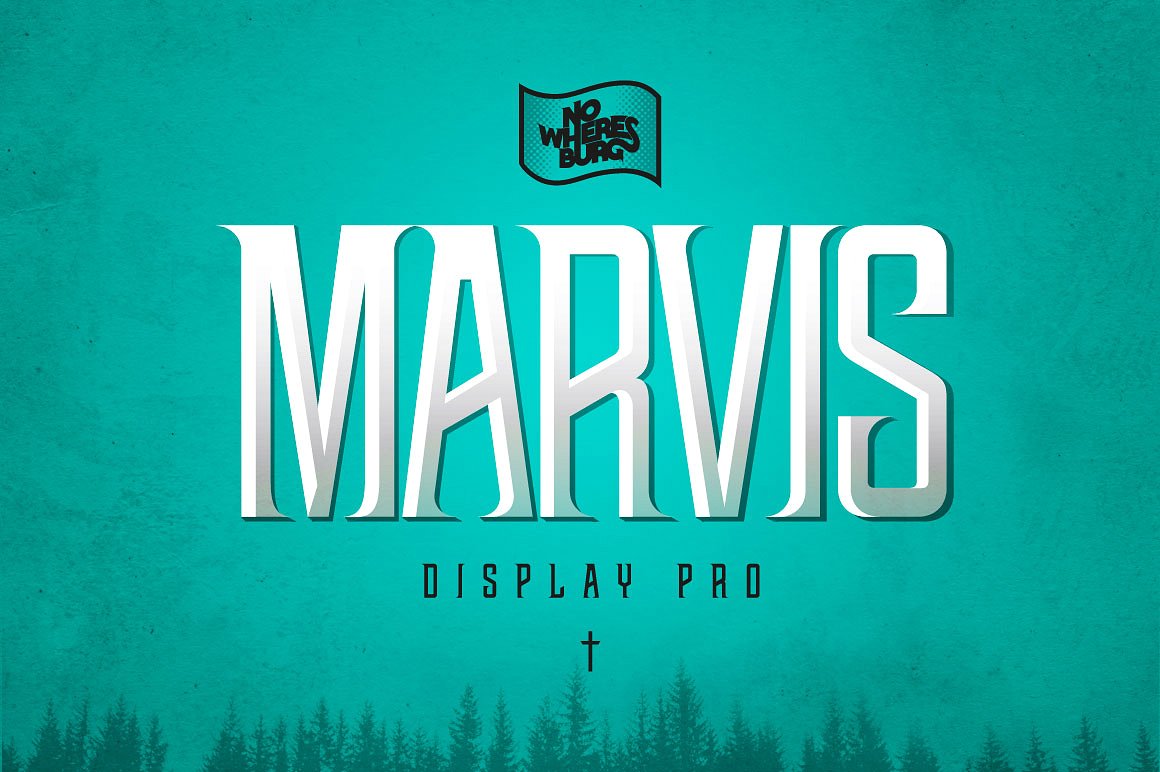 NWB Marvis Display Pro Catchwords Font preview