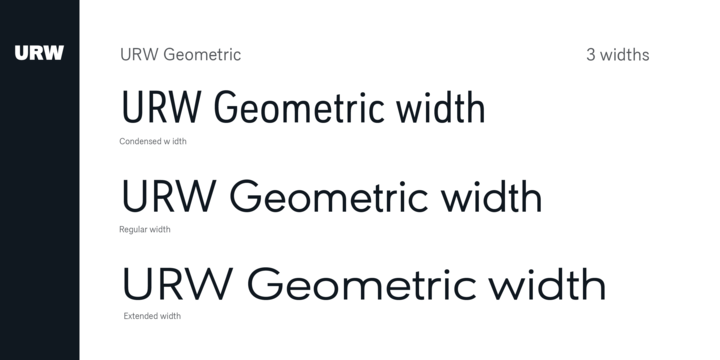 URW Geometric Medium Font preview