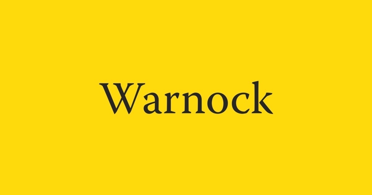 Warnock Pro Regular Font preview