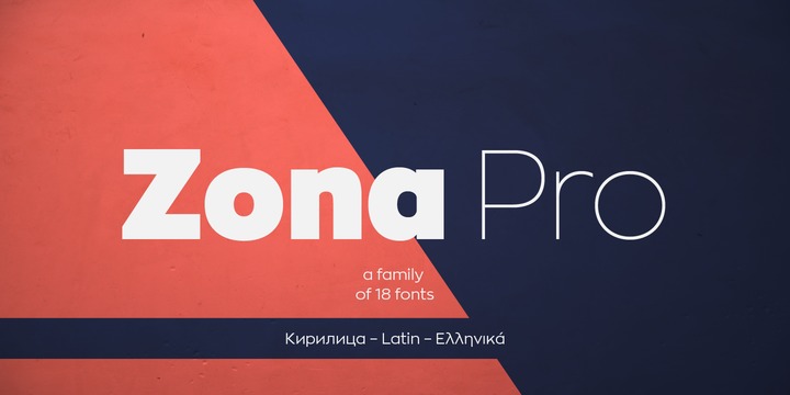 Zona Pro Regular Font preview