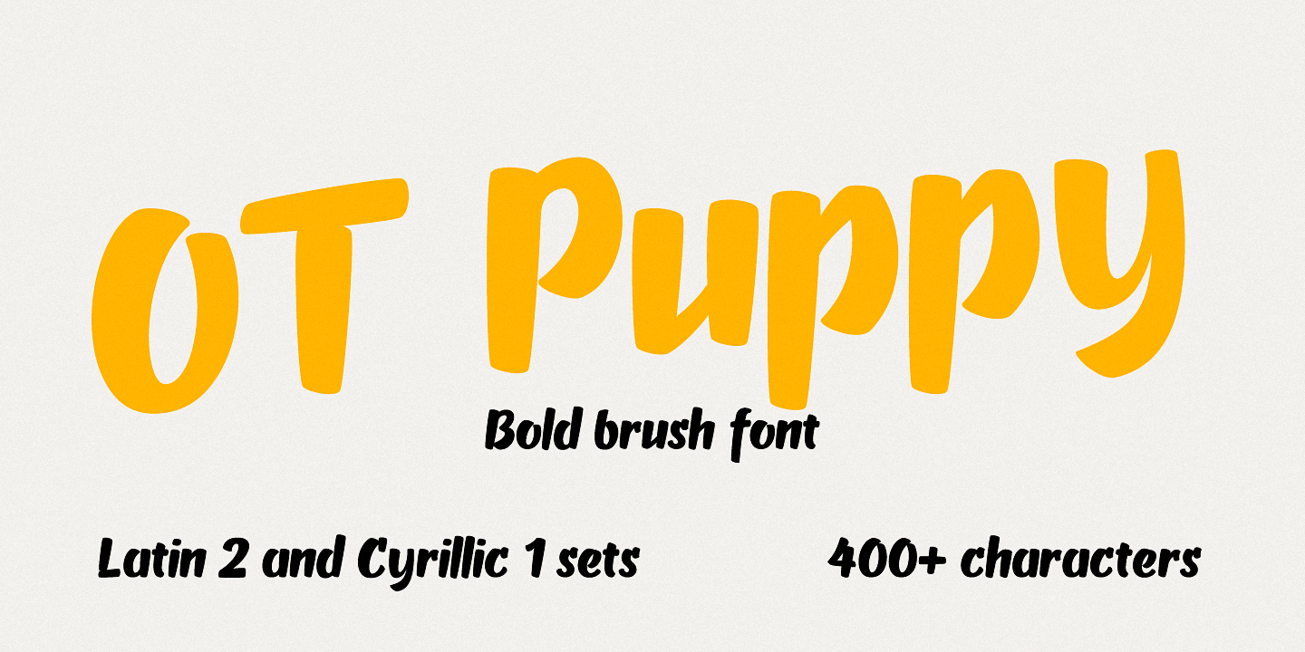 OT Puppy Regular Font preview