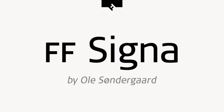 FF Signa Medium Font preview