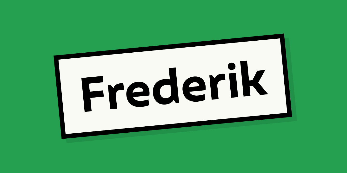 Frederik Medium Font preview