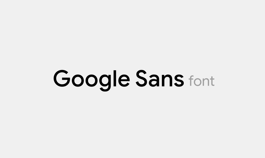 Google Sans Font preview