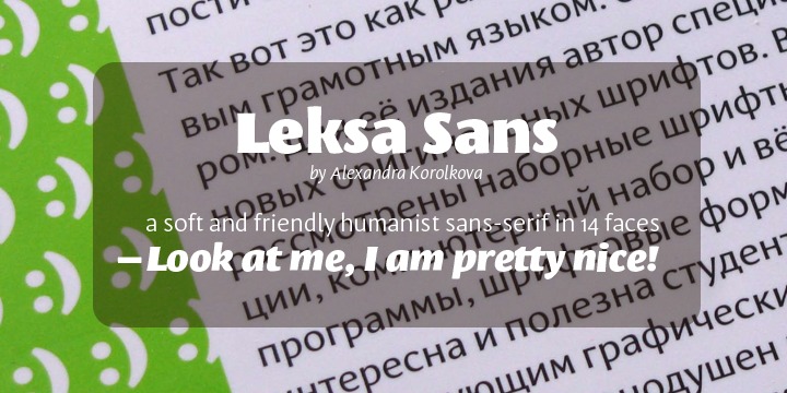 Leksa Sans Pro Font preview
