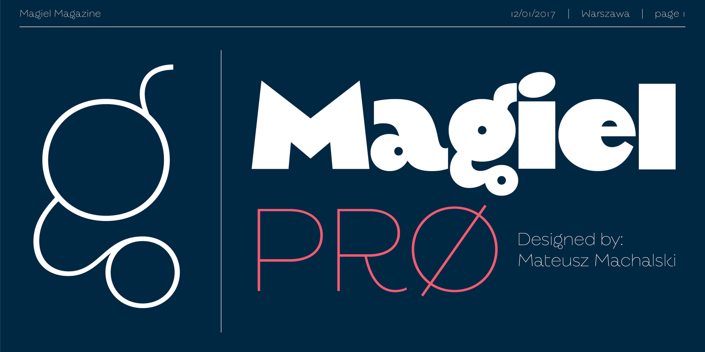 Magiel PRO Black Font preview
