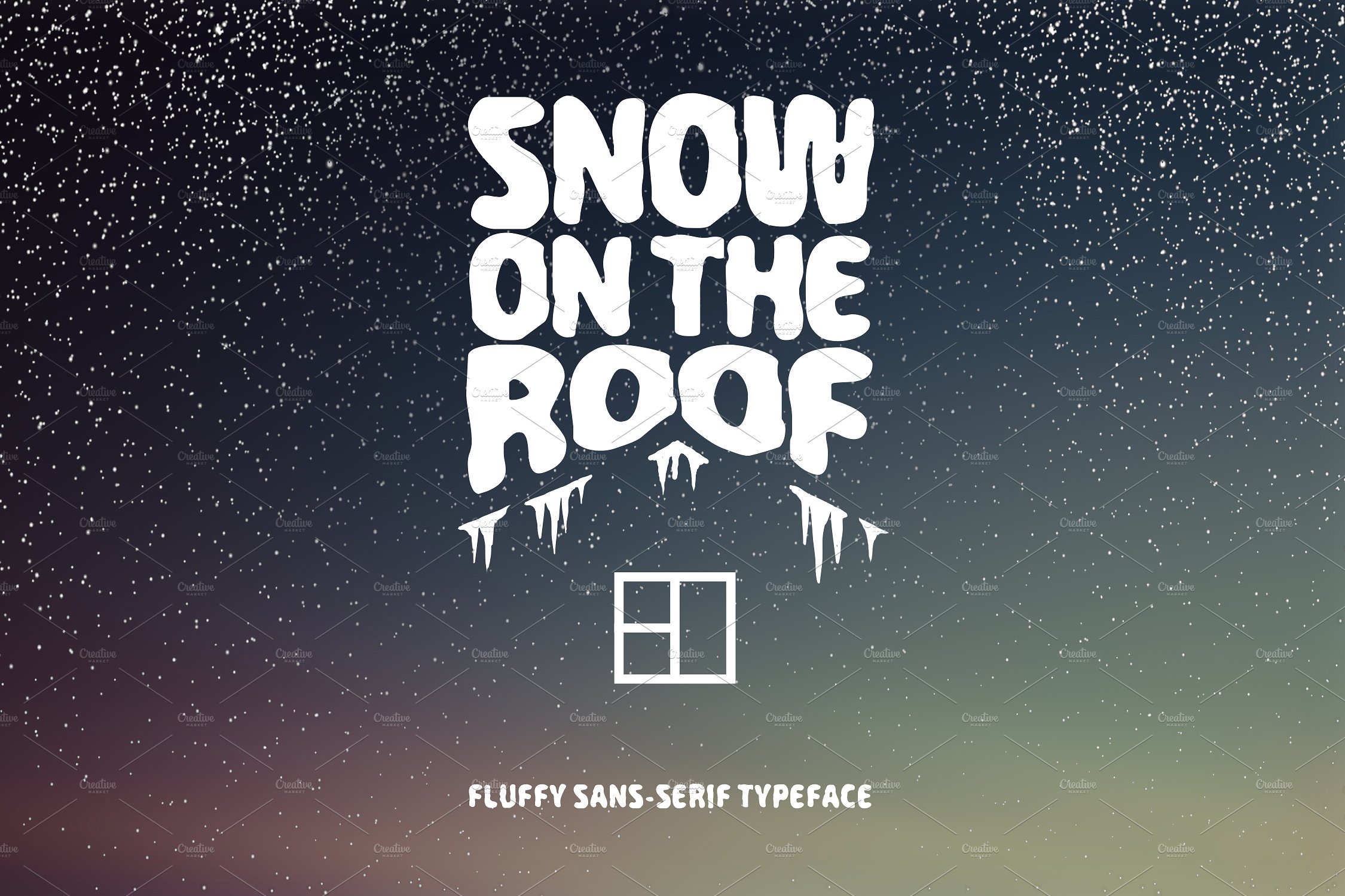 Snow On The Roof Regular Font preview
