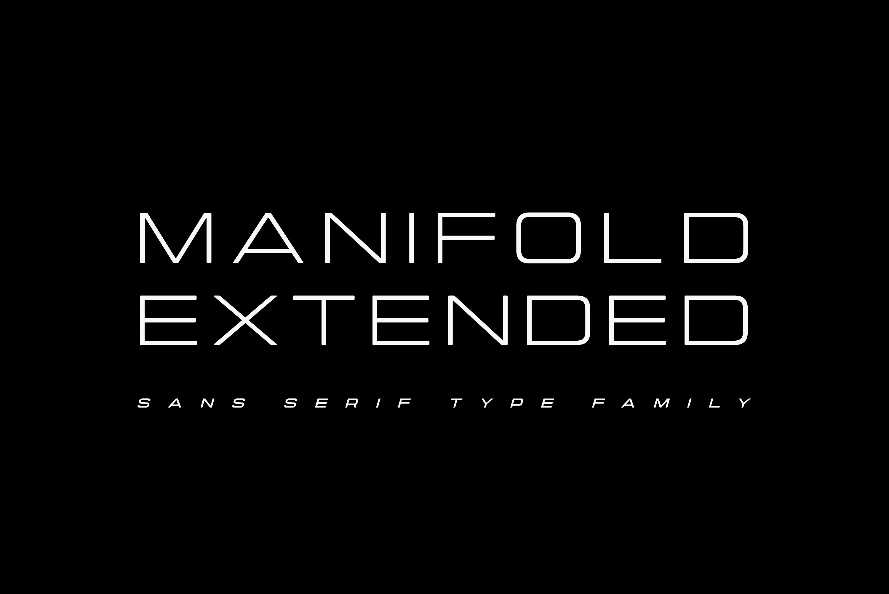 Manifold Extended DemiBold Font preview