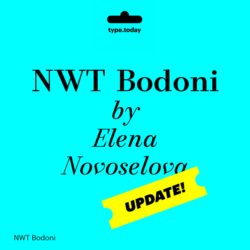 NWT Bodoni Bold Font preview