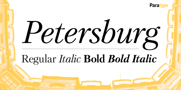 Petersburg Font preview