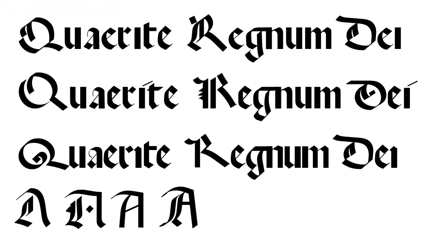 QUAERITE REGNUM DEI Regular Font preview