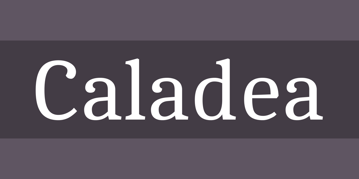 CALADEA Font preview