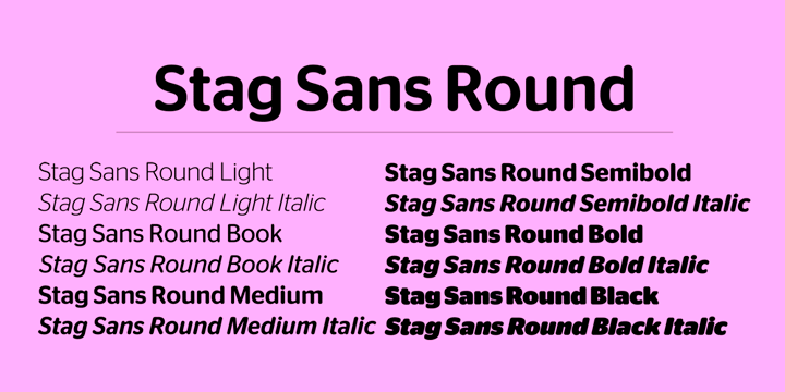 Stag Sans Medium Font preview