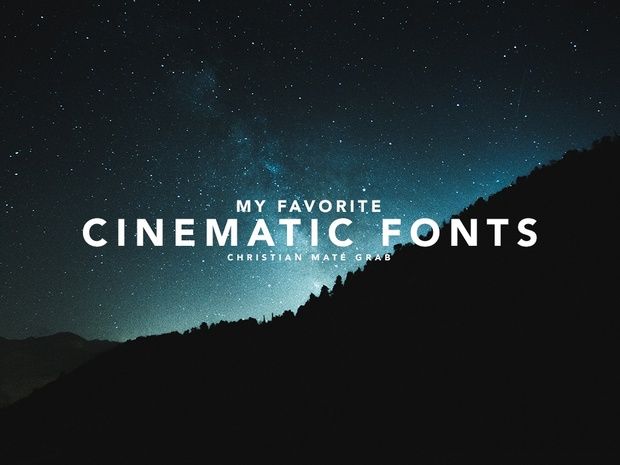 Cinematic Font preview