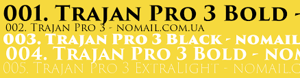 Trajan Pro 3 Font preview