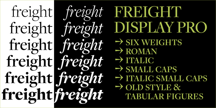 FreightDisp Pro Font preview