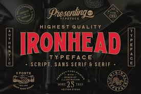Iron Head Regular Font preview
