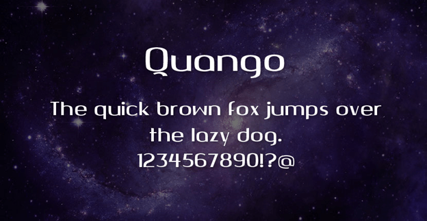 Quango Regular Font preview