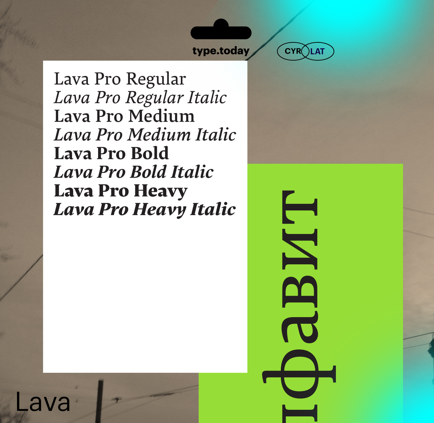 Lava Pro Font preview