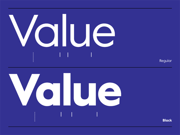 Value Sans Pro Black Italic Font preview