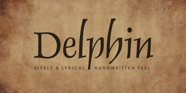 Delphin Font preview