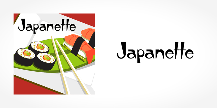 Japanette Regular Font preview