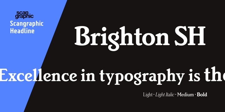 Brighton SH Medium Font preview