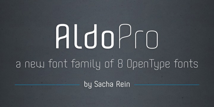 Aldo Pro Font preview