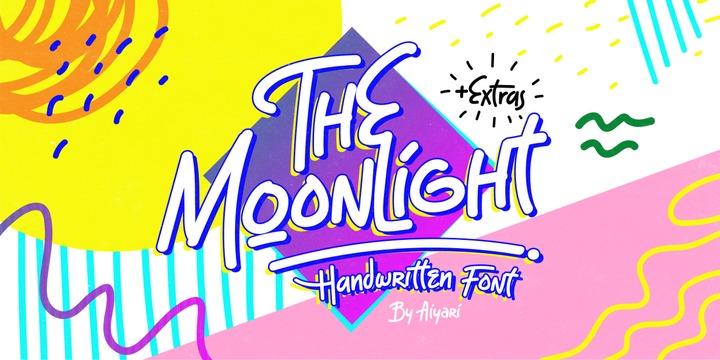 The Moonlight Clean Font preview