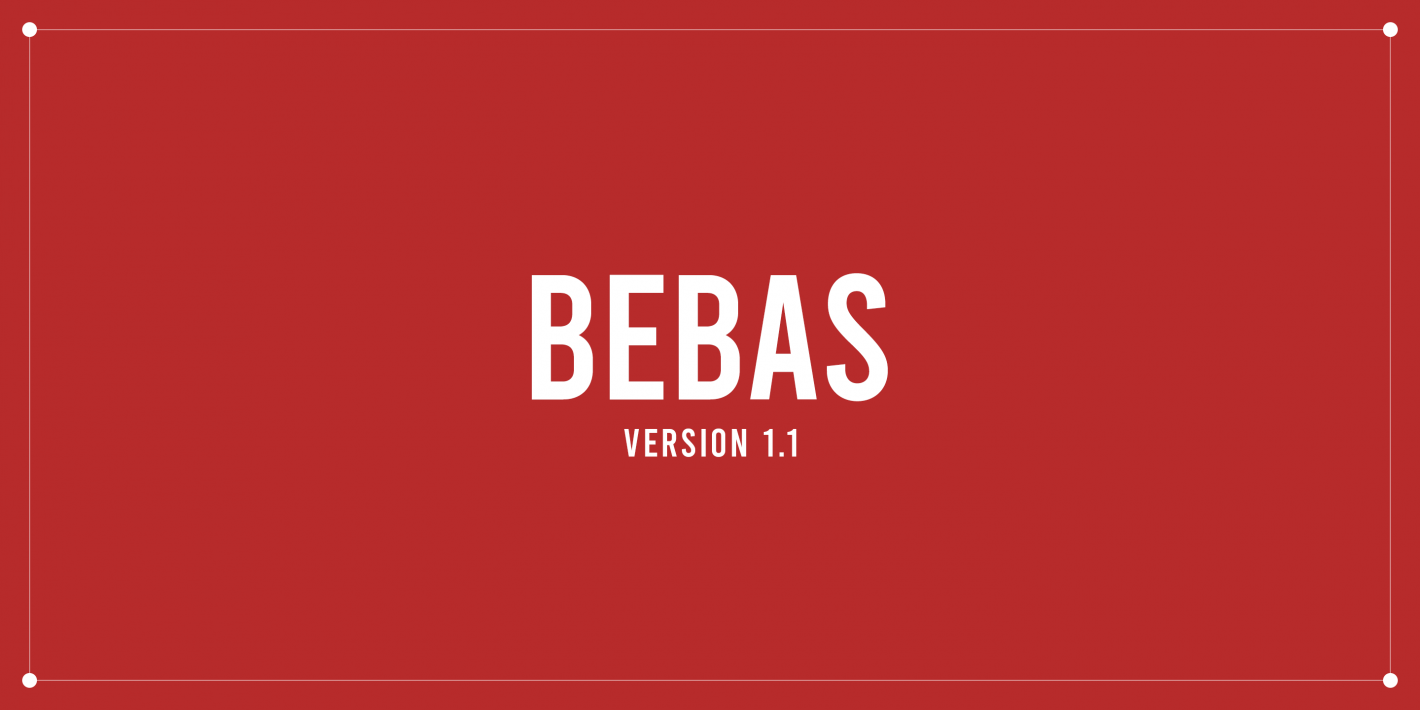 BEBAS Regular Font preview
