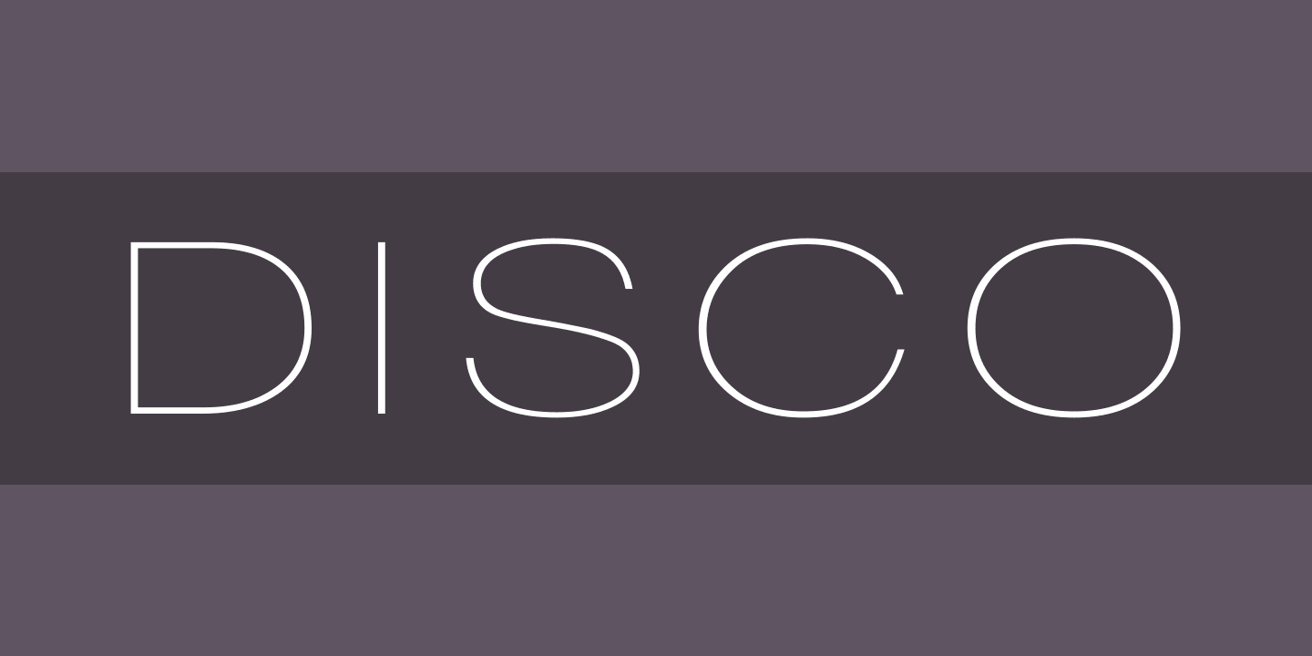 DISCO Regular Font preview